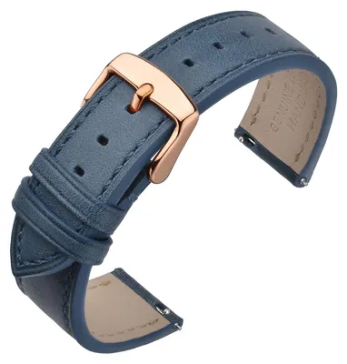 Productafbeelding van Horlogebandje Snelsluiting Leren Armband 16-22mm