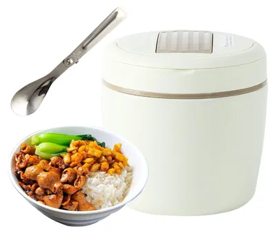Imagen del producto de Contenedores térmicos para el almuerzo con compartimento hermético para cucharas