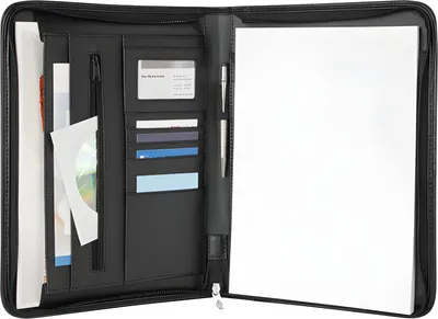 Produktbild von WEDO Tagungsmappe Elegance DIN A4 Kunstleder schwarz (ohne Inhalt)