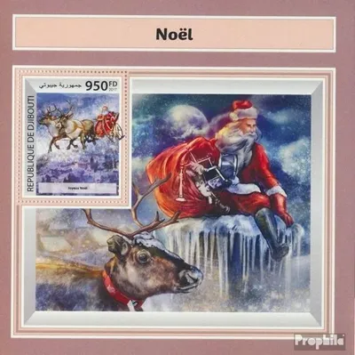 Produktbild von Briefmarken Dschibuti 2017 Mi Block 1012 (kompl. Ausg.) postfrisch Weihnachten