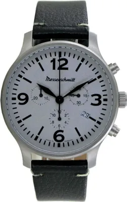 Produktbild von Aristo Herren Messerschmitt Uhr Fliegeruhr Chronograph ME-3H203L Leder