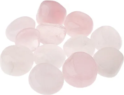 Produktbild von NKlaus 500g Rosenquarz Edelstein 30 - 40 mm Heilsteine zart rosa Mineral Dekoration 14683