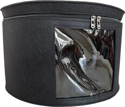 Produktbild von Hut-Aufbewahrungseimer-Organizer, transparentes Design, Reißverschluss, große Kapazität, Cowboyhut-Organizer-Etui mit Griff