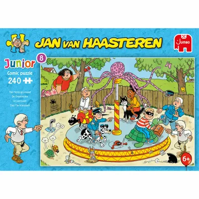 Image de Jumbo Spiele Jan van Haasteren Junior - Karussell, puzzle pour enfants, puzzle pour enfants, jeu de pose, 240 pièces, 20079