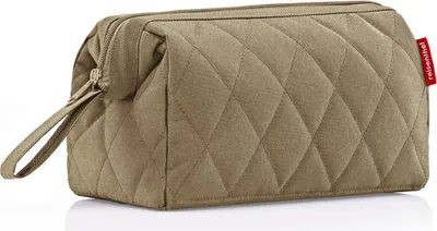 Produktbild von reisenthel travelcosmetic, Kosmetikbeutel, Kulturbeutel, Rhombus Olive, 4 L, WC5046