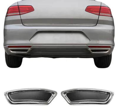 Image de Embout d'échappement pour VW Passat B8 2014-2019 en acier inoxydable Chromé
