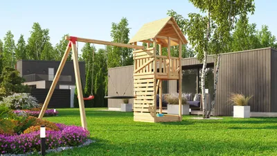 Produktbild von Tabaluga Drachenturm Set Satteldach B x T x H 420 x 290 x 331