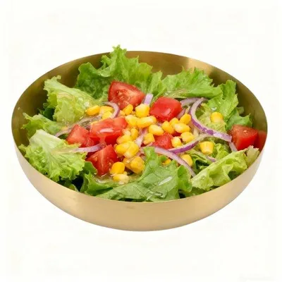 Produktbild von Mengkom aus Edelstahl – Servierschüssel – Snackschale – Salatschüssel – Behälter für Lebensmittel – 24 cm / 564 g