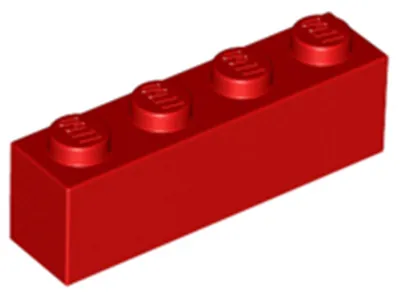 Produktbild von Lego® 50 Stück 3010 Stein Brick 1x4 Part Basic Steine 50 Rot