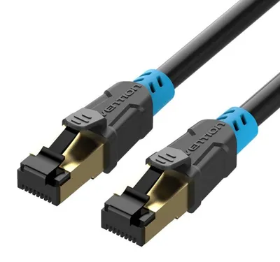 Produktbild von Netzwerkkabel, CAT 6 SSTP, RJ45, 3 m, 1 Gbit/s, schwarz, Vention