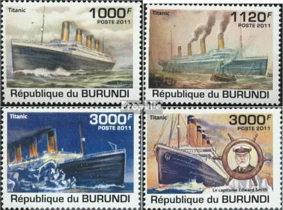 Produktbild von Briefmarken Burundi 2011 Mi 2170-2173 (kompl. Ausgabe) postfrisch 100. Jahrestag der Titanic