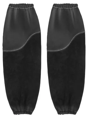 Immagine prodotto di Manicotti per saldatura VEVOR, 533x95 mm, manicotti per saldatura in pelle bovina e cotone ignifugo, manicotti per saldatura con polsini elasticizzati per saldatura, forgiatura, lavorazione del legno
