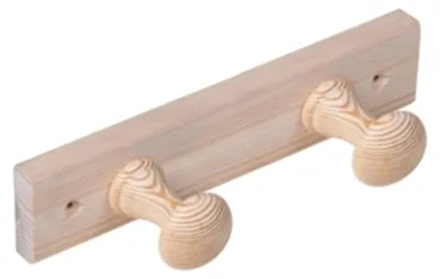Imagen del producto de Perchero para abrigos con 2 ganchos, color gris, juego de 9 piezas