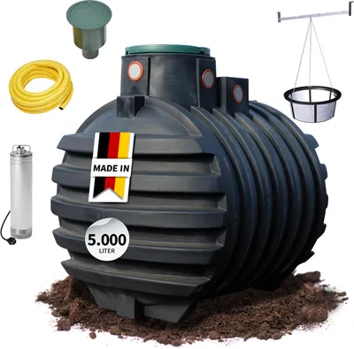 Produktbild von 4rain MONO Erdtank-Paket 5000 Liter Garten-Comfort