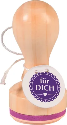 Produktbild von HEYDA 211803006 Stempel für Dich Holz matt lackiert