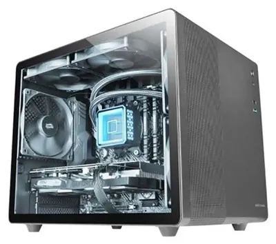 Produktbild von Mars Gaming MC-MPRO, Mini Tower, PC, Schwarz, micro ATX, Mini-ITX, Gaming, 16 cm