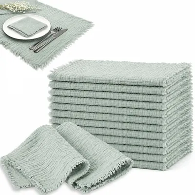 Immagine prodotto di Set di 12 tovaglioli in cotone, 43 x 43 cm