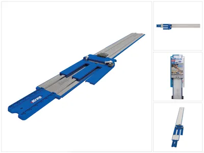 Zdjęcie produktu dla Bezprzewodowa szyna prowadząca KREG do ręcznych pilarek tarczowych ( KMA2700 ) z ogranicznikiem, skalą i precyzyjnym suwakiem