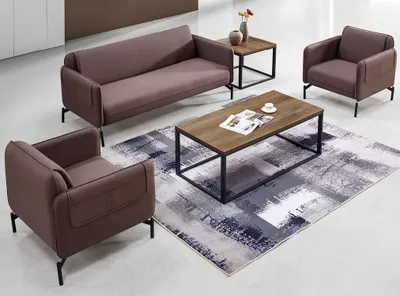 Produktbild von Design Polster Sitz Couch Garnitur Sofa Sofas Couchen Textil Stoff Büromöbel Neu