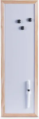 Zdjęcie produktu dla Biała tablica magnetyczna z pisakiem, 20 x 60 cm