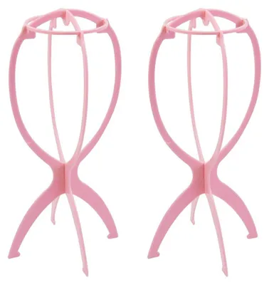 Produktbild von Perückenständer – Kunststoff – Rosa – 2 Stück – 7 x 14 Zoll