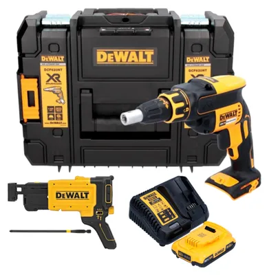 Produktbild von DeWalt DCF 620 D1T Akku Trockenbauschrauber 18 V 30 Nm Brushless + 1x Akku 2,0 Ah + Ladegerät + TSTAK