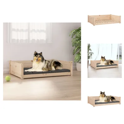 Zdjęcie produktu dla vidaXL Legowisko dla psa 95,5x65,5x28 cm lite drewno sosnowe - Legowiska dla psów