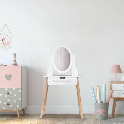 Image de Coiffeuse - HOME DECO KIDS - Louise - Enfant - Bois