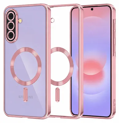 Zdjęcie produktu dla Techsuit - Luxury Crystal MagSafe etui do Samsung Galaxy A37 5G - różowe