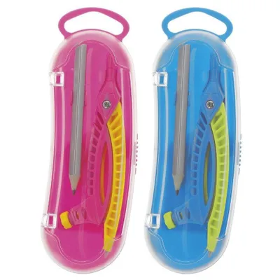 Zdjęcie produktu dla Cyrkiel plastikowy 2-elementowy mix