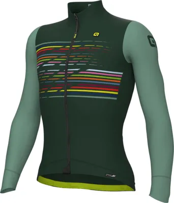 Produktbild von ALÉ Langarm Fahrradtrikot für den Winter - LOGO PR-S - Grün S