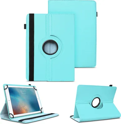 Produktbild von Tablet Hülle für Apple iPad 2025 Schutzhülle Tasche Case Cover 360 Grad DrehbarFarben:Türkis