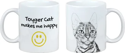 Obrázek produktu pro Šálek s motivem Toyger, veselý šálek pro milovníky psů, personalizovaný dárek značky Art-Dog