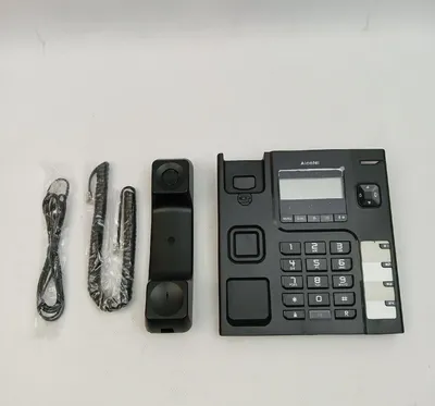 Produktbild von Alcatel T56, Analoges Telefon, Kabelgebundenes Mobilteil, Freisprecheinrichtung, Anrufer-Identifikation, Schwarz