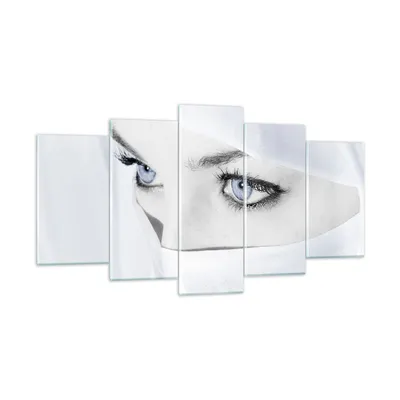 Produktbild von Bilder auf glas - Schönheit Gesicht Mädchen Mode - 160x85cm - Glasbilder - Wandbilder - Kunstdruck - zum Aufhängen bereit - Wanddekoration aus Glas - Glas Bilder - Wandbild auf Glas - GEA160x85-2159