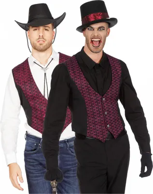 Produktbild von Klassische Kostüm Weste für Vampir & Cowboy Kostüme Größe: 60