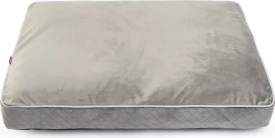 Obrázek produktu pro Polštář pro psy s paměťovou pěnou pro velké psy Omyvatelné lehátko pro psy Suede Large XL: 75 x 100 cm Barva: šedá (sametová)