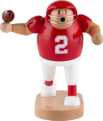 Produktbild von Footballspieler rot (20cm) Räuchermann von KWO