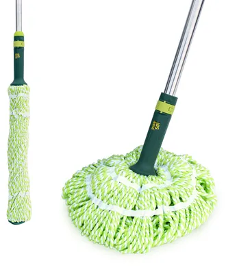 Immagine prodotto di Mocio in microfibra Pine-Sol, auto-strizzante, facile da usare, con sistema di rotazione per strizzare