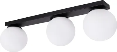 Immagine prodotto di Lampada da soffitto Alta bianca a 3 luci con base larga E14