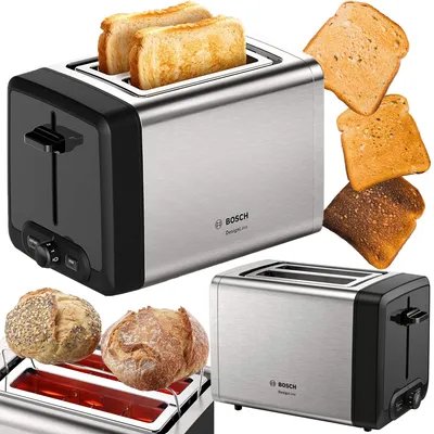 Produktbild von Bosch DesignLine Toaster TAT4P420DE 970W Toastertablett Inox