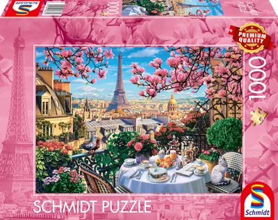 Produktbild von Puzzle, Schmidt Spiele Petit-déjeuner a Paris, 1000 Teile, Ab 12 Jahren