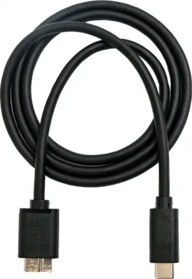 Produktbild von SYSTEM-S USB 3.1 Kabel 100 cm Typ C Stecker zu 3.0 Micro B Stecker in Schwarz