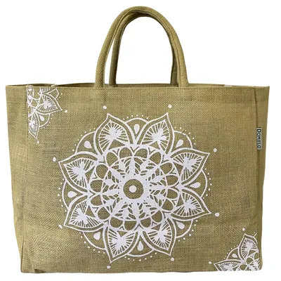 Produktbild von Domelo Einkaufstasche groß Jute Tasche Strandtasche XXL Damen Einkaufskörbe