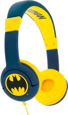 Produktbild von 4SIDE DC Comics Batman The Caped Crusader, Kabelgebunden, 20 - 20000 Hz, Musik, 210 g, Kopfhörer, Blau, Gelb