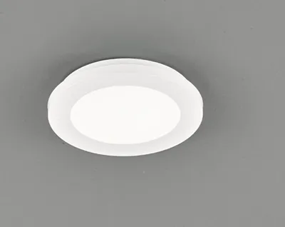 Produktbild von Kleine LED Deckenleuchte CAMILLUS flache Badezimmerlampe Rund Ø17cm in Weiß IP44