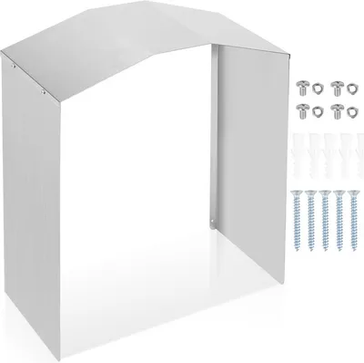Obrázok produktu pre Jopassy Wallbox ochrana proti poveternostným vplyvom strecha z nerezovej ocele vrátane montážneho príslušenstva - 45 x 40 x 20 cm kryt pre wallbox