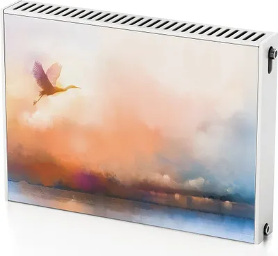 Produktbild von Vogelnatur – Magnetische Heizkörperabdeckung – 80x60 cm – Magnet Heizkörperabdeckung – 3D Würfel – Heizkörperverkleidung – Magnetische Wandverkleidung – Wetterfest