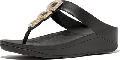 Produktbild von Fitflop Fino Crystal in Schwarz für Damen – 5 UK - 38 EU - 7 US / Black
