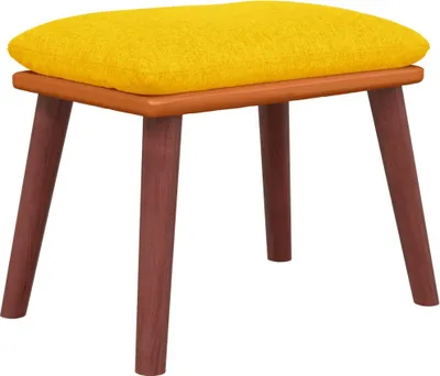 Obrázok produktu pre vidaXL Podnožka na nohy Mustard Yellow 45x29,5x35 cm Látka a umelá koža